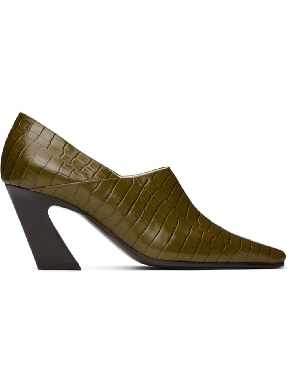 NEW Bottega Veneta Green Lewis Heels sz 37 | $1500 MSRP - Picture 2 of 10